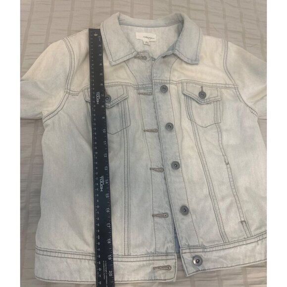 Halogen Bleached-Out Wash Denim Jacket, Size: MP - Picture 11 of 11